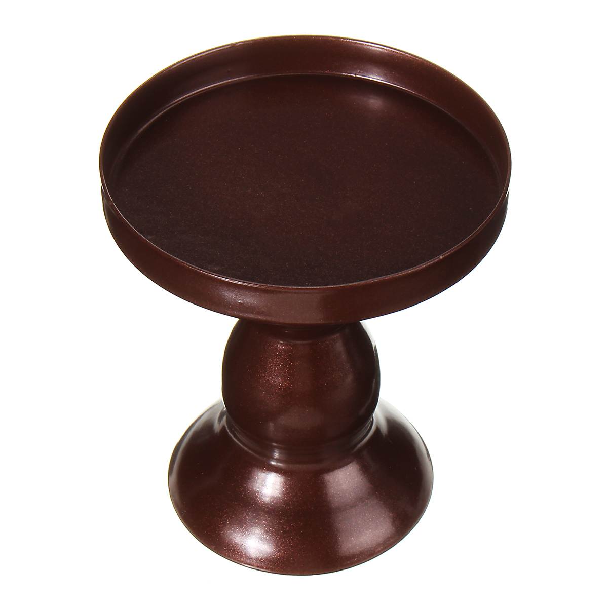 8cm mini ronde taartstandaards, bruiloftsfeest cupcake display houder, kerstversiering voor thuis, taartgereedschap, bakgerei: Bronzen