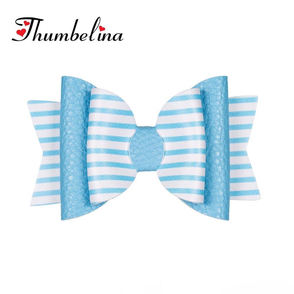 Thumbelina Rainbow Princess Hairgrips Glitter Hair Bows with Clip Dance Party Bow Hair Clip Girls Hair Accessories