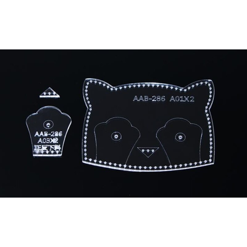 1pcs Handmamde Coin Purse Acrylic Template Leather Pattern DIY Hobby Leathercraft Sewing Pattern Stencils 9*11*1cm