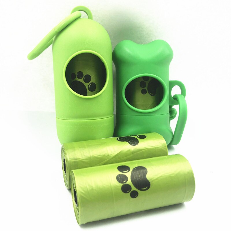 Sac à ordures biodégradable pour chien, fournitures pour animaux de compagnie, sac à ordures biodégradable, pilule osseuse, ensemble de ramassage de toilette, boîte à litière autonettoyante