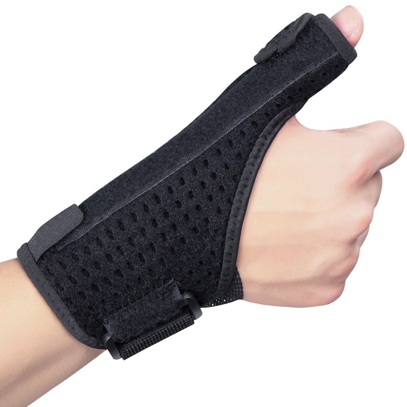 1 stk håndledsstøtte tommelfinger håndskinne stabilisator gigt handske tommelfinger håndledsbeskytter venstre højre hånd: R