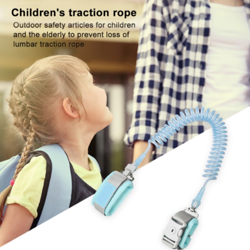 Corda di trazione anti-smarrimento per bambini per proteggere il tipo di chiave del braccialetto da polso per bambini con giunto girevole a 360 gradi