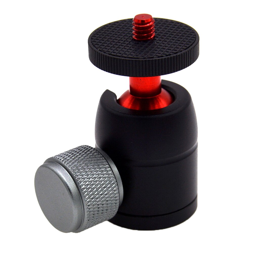 1/4 & #39 ;& #39 ; mini-kugelkopf-halterung für stativ mit led-beleuchtung für dslr-kameras