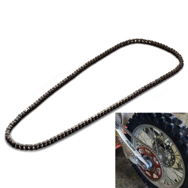 thumbnail image 2 of 420 Chain For Mini Bike 420 Chain 132 Links With Connectors - Fits 50cc-125cc ATVs & Dirt Bikes (Gold) Dirt Bike 125cc 2 of 13