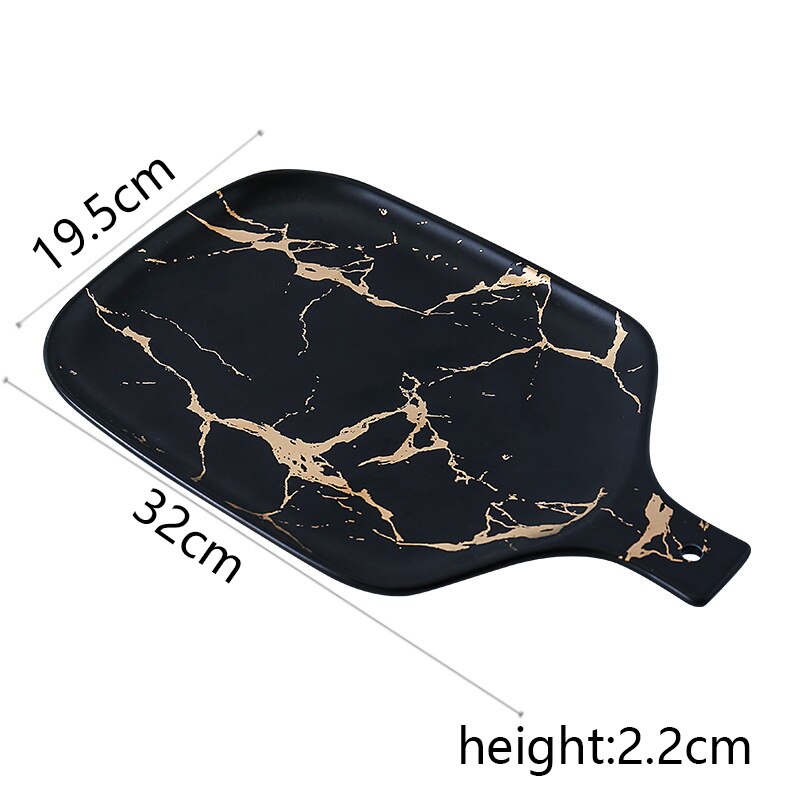 Zastawa stołowa złota marurowa, najlepsza, glazura, impreza, ceramika, procelana, talerze śniadaniowe, naczynia, kmiska na kluski, kubek na kawę, dla dekoracji: 1PCS9