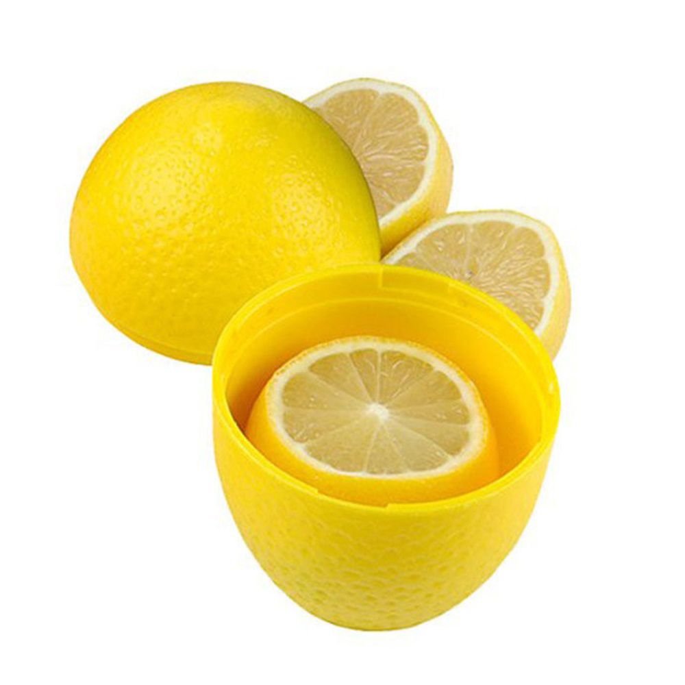 1pc Fresh Orange Storage Box Holder Lemon Lime Saver Plastic Container Case Orange Shaped Moisture-proof Box for Fruit