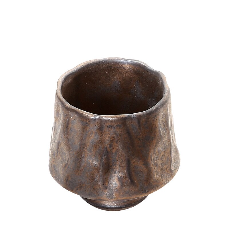JIA-GUI LUO taza de té japonesa de cerámica taza de café juego de tazas de té de viaje horno de té transformada taza Maestro de cerámica dorada I065