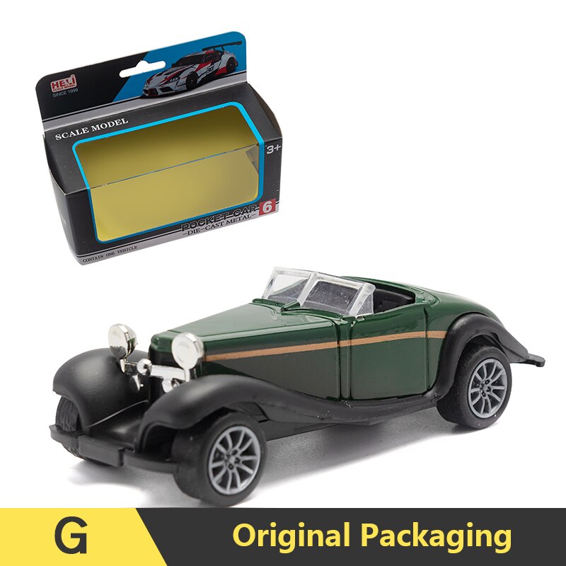 1:43 lega Vintage pressofuso modello di auto classico tirare indietro modello di auto Replica di veicoli in miniatura per la raccolta regalo per bambini adulti: GvB