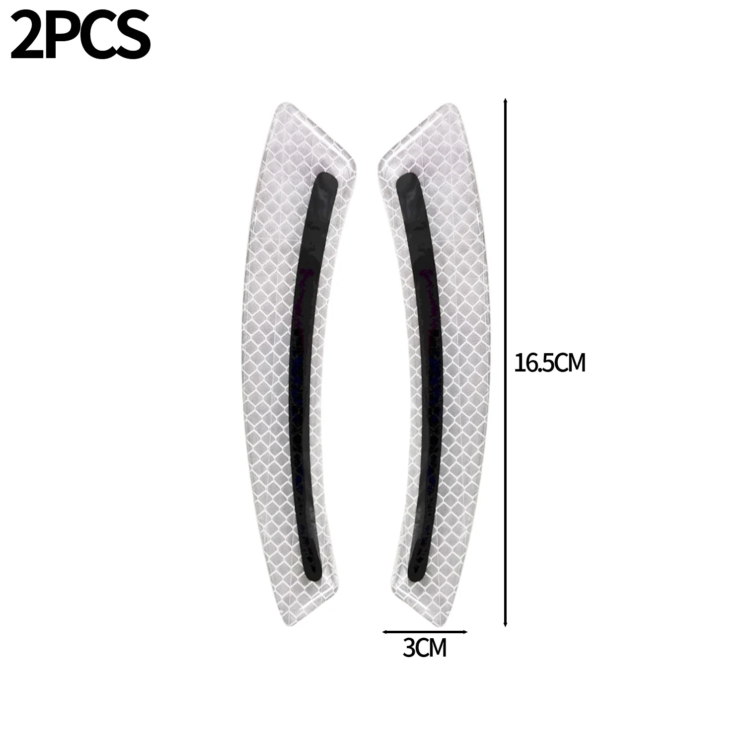 Car Wheel Eyebrow Anti-collision Strip Luminous Reflective Car Sticker Anti-collision Scratch Night Driving Safety Guard Sticker: WHITE