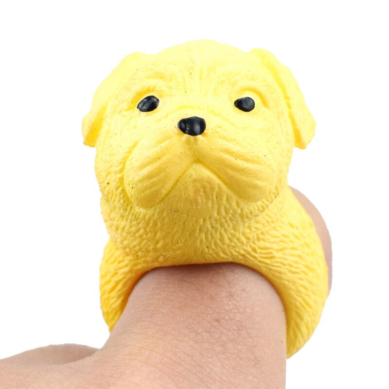 Mini Leuke 3D Dier Hond Ringen Leuke Hond Vinger Ringen Speelgoed voor Kinderen Ringen Sieraden Ringen Speelgoed Meisjes Schoonheid Speelgoed vinger Pop Speelgoed