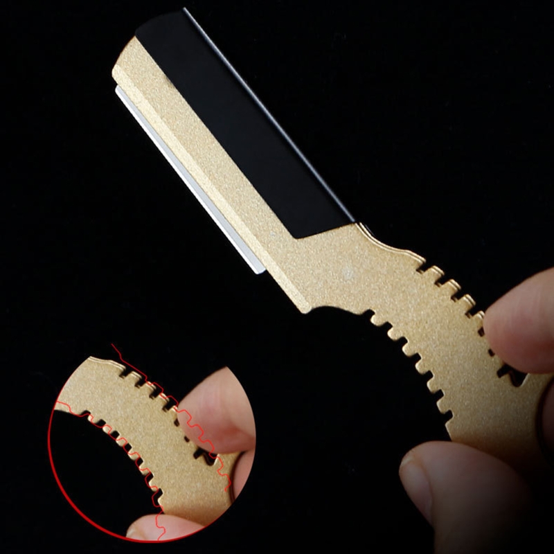 Straight Edge Barber Razor Haircut Beard Shaving Manual Depilation 2022
