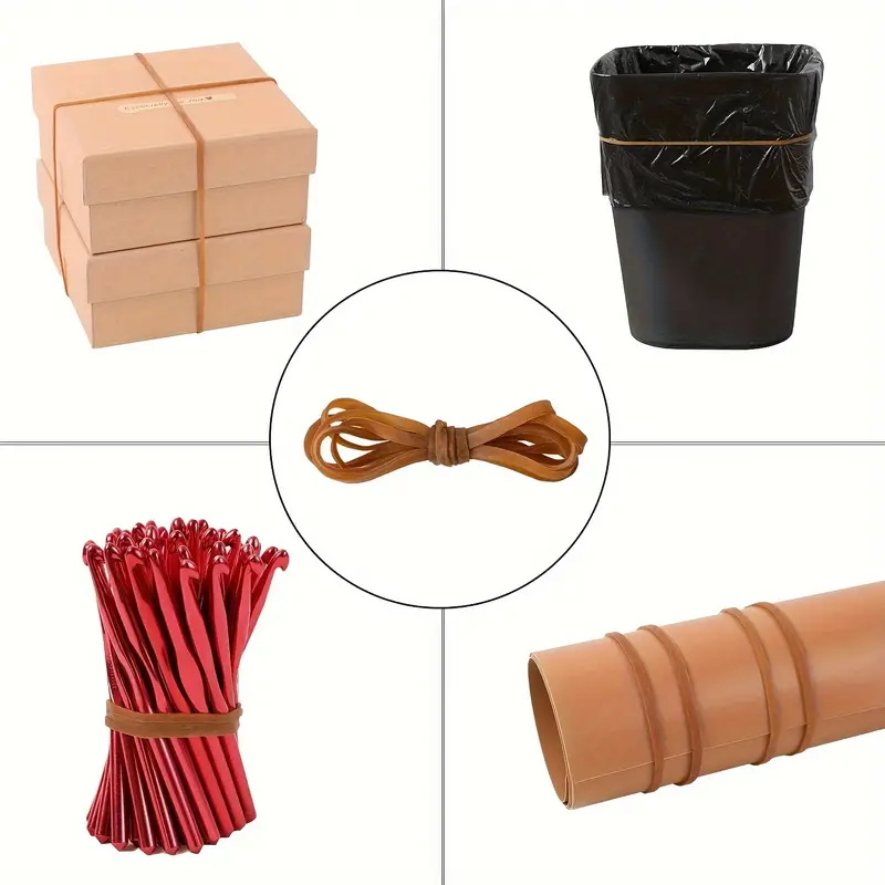 Tjocka elastiska band kraftiga gummiband burkband kontorsmapp starka elastiska gummiband för skolan hemmakontor