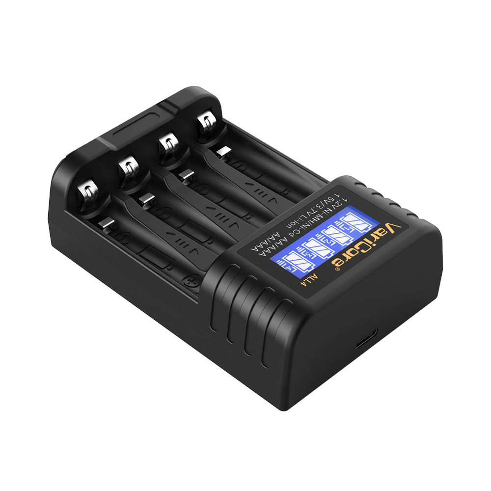 LiitoKala LII-CH4 4-slot Battery Charger for 3.7V 18650 21700 26650 18500 1.2V AA AAA NiMH 1.5V Lithium-ion battery