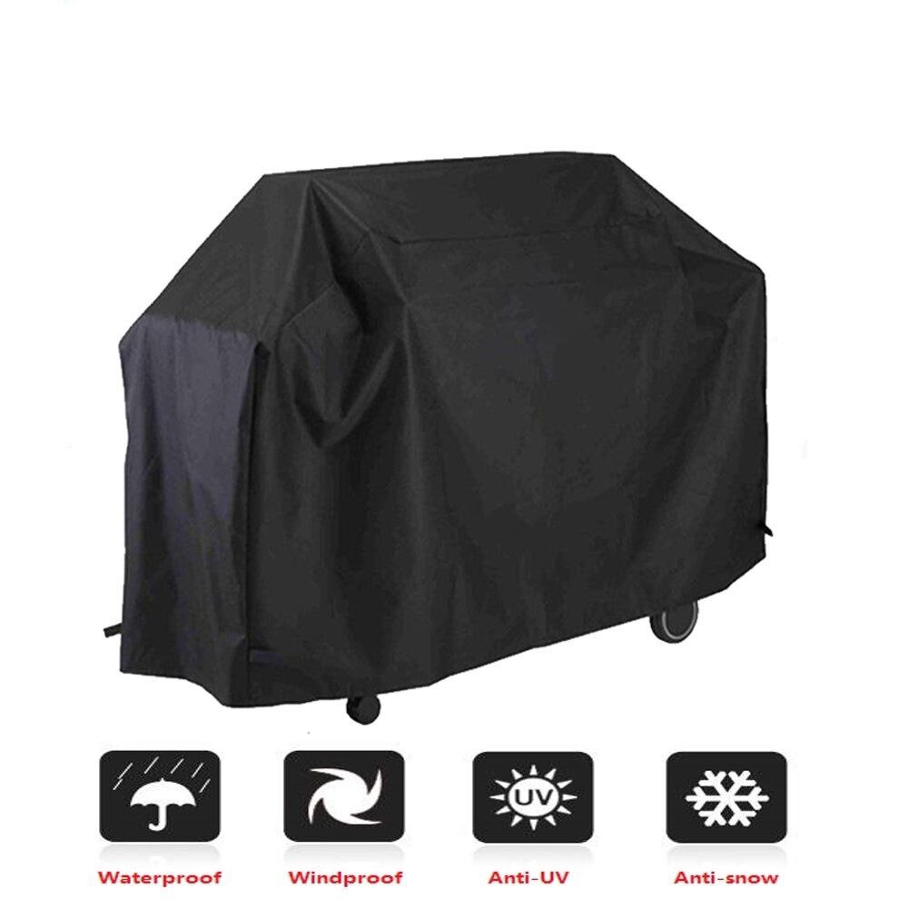 Outdoor Bbq Grill Cover Anti Dust Waterdichte Grill Covers Case Oxford Regen Uv Sunprotective Tuin Barbecue Cover Zwart