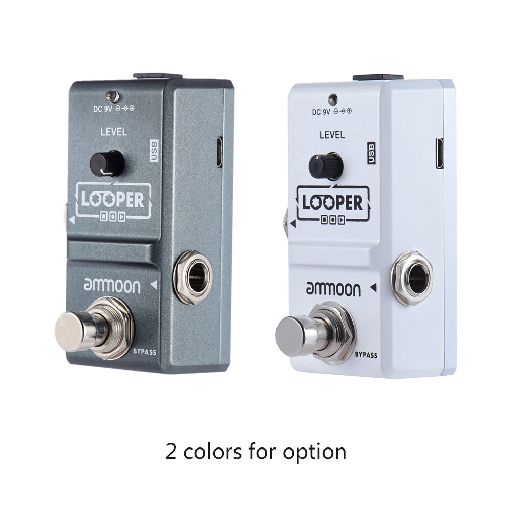 ammoon AP-09 Loop Guitar Pedal Looper Electric Guitar Effect Pedal True Bypass Unlimited Overdubs 10 Minutes Recording