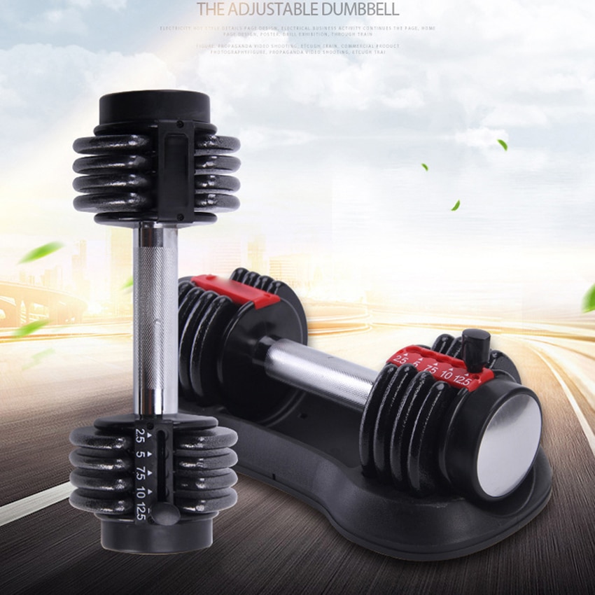 Weight Adjustable Dumbbell Fitness Workouts Dumbbells Tone Your Strength And Build Your Muscles 12.5lbs