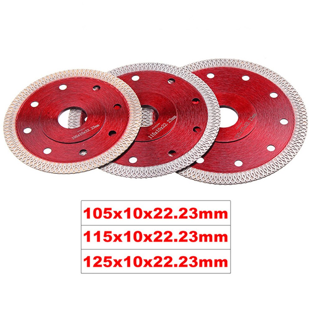 105mm 115mm 125mm Turbo Diamond Saw Blade Disc Porcelain Tile Ceramic Granite Marble Cutting Blade for Angle Grinder