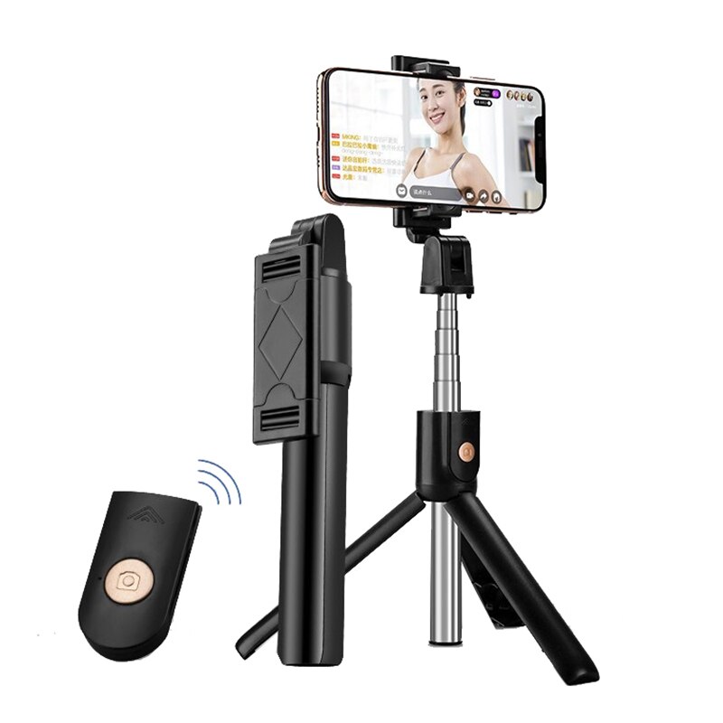 Trípode con Bluetooth para teléfono móvil, palo de Selfie, soporte monopié para iPhone 7, 8 X, XR, XS, XI, Huawei, P30, Xiaomi, Samsung