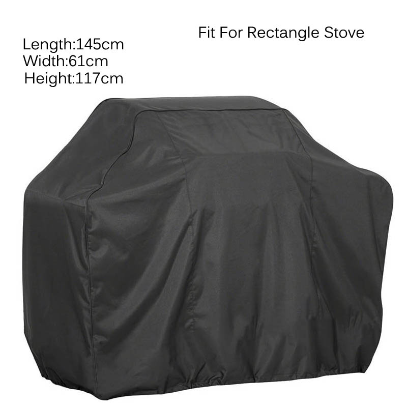 Waterproof Oxford Cloth Outdoor Oven Rain Cover Garden Dust-proof Stove Sun Shade Cloth BBQ Grill Cover Accesories Multi size: Rectangle L