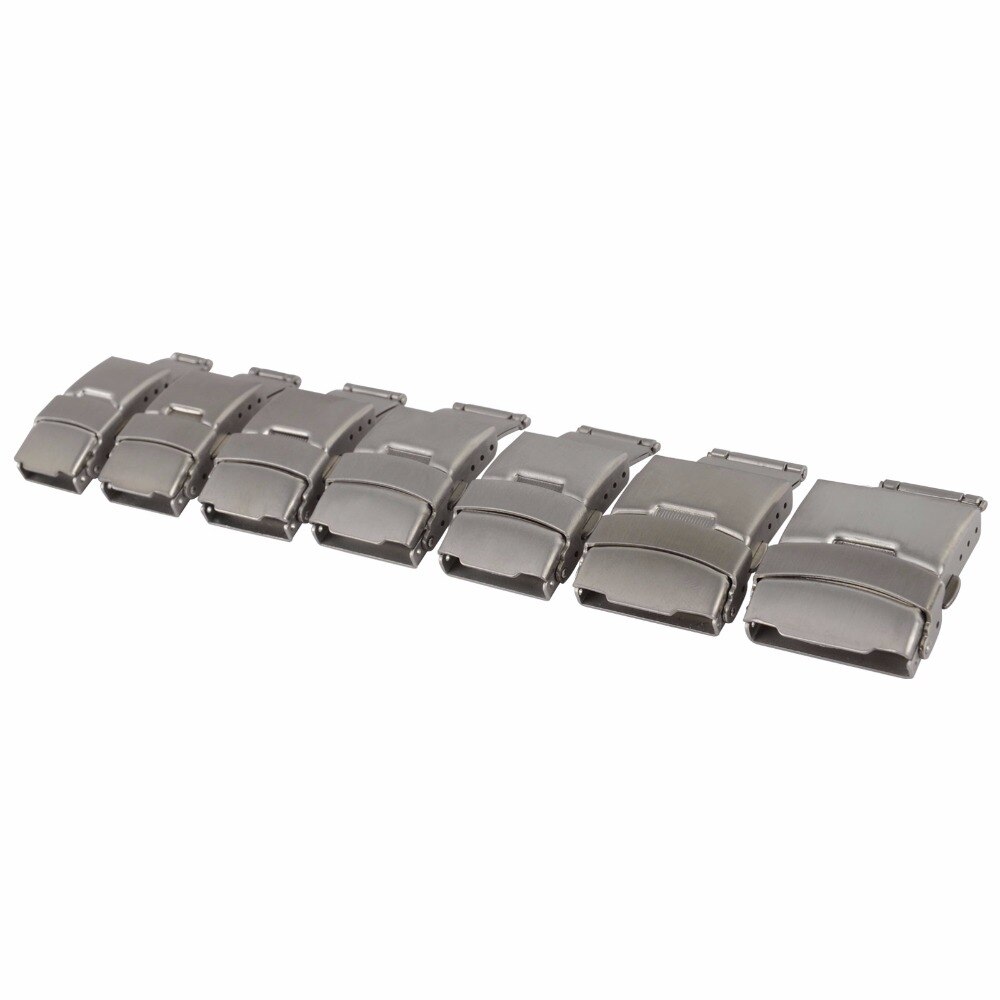 12/14/16/18/20/22/24mm Automatische Dubbele Klik Vlinder Gesp Horloge automatische Drukknop Vouw Deployment Sluiting Gesp