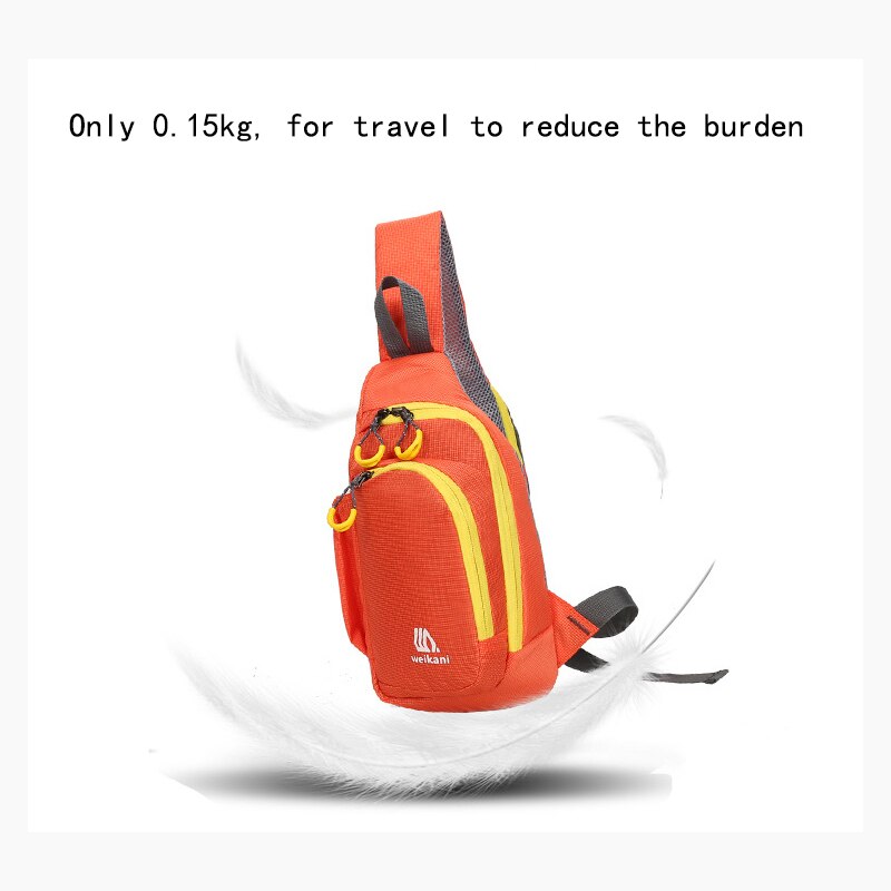 Waterproof Outdoor Adjustable Running Shoulder Bag,Wear-resisting Portable Cycling Chest Bag,Unisex Ultralight Marathon Bag