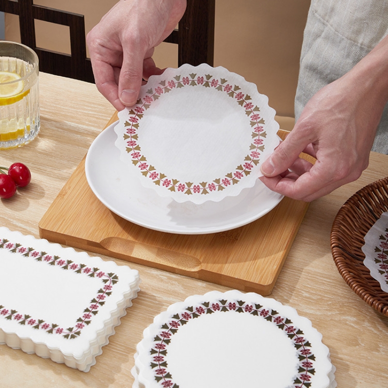 Witte Vetvrije Papieren Kleedjes, Ronde Papieren Wegwerp Placemats Voor Bruiloft, Verjaardag, Serviesdecoratie, Pak 100