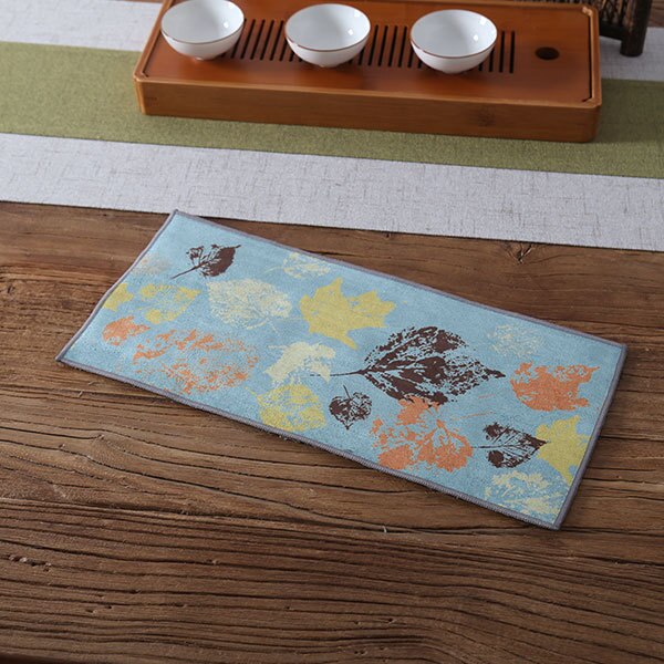 Toalla de té china de , Trapos de mesa de té de felpa gruesa absorbente, esteras de té de Kung Fu chino, toallas de olla de: Bodhi