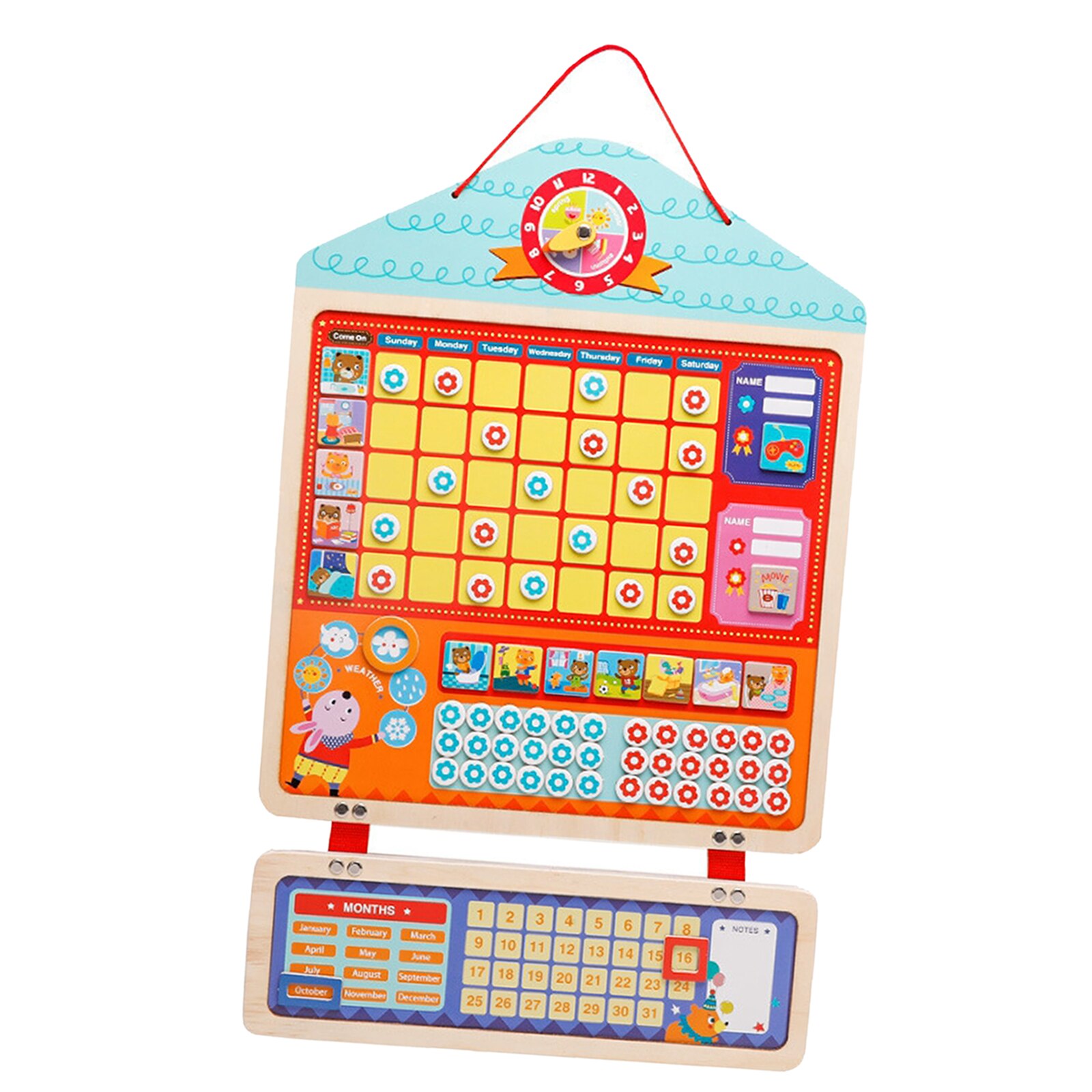 Mijn Kalender Beloning Activiteit Tijd Vel Record Groei Onderwijs Speelgoed