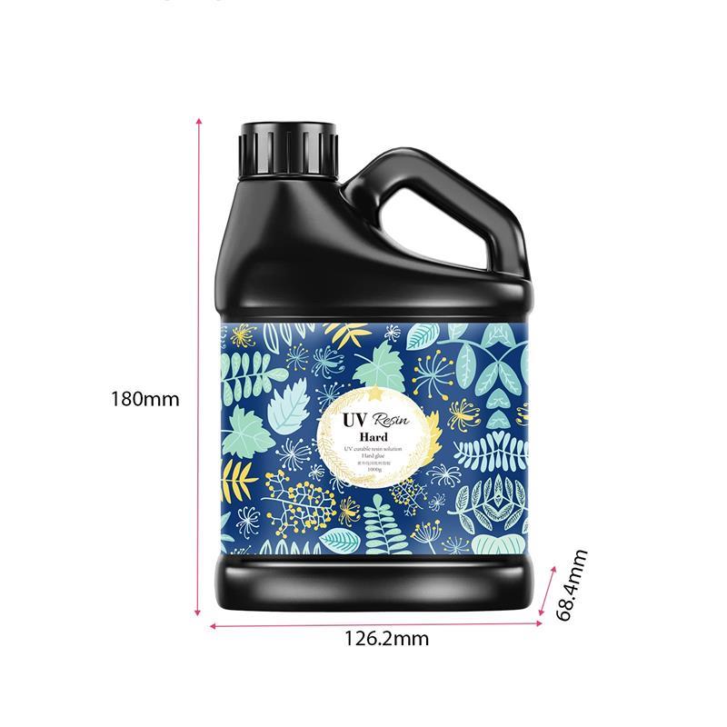 Cola de resina uv fina, 500/1000ml, cura ultravioleta, cura solar, alta dureza, cola epóxi uv transparente para fazer jóias, decoração artesanal diy: Verde