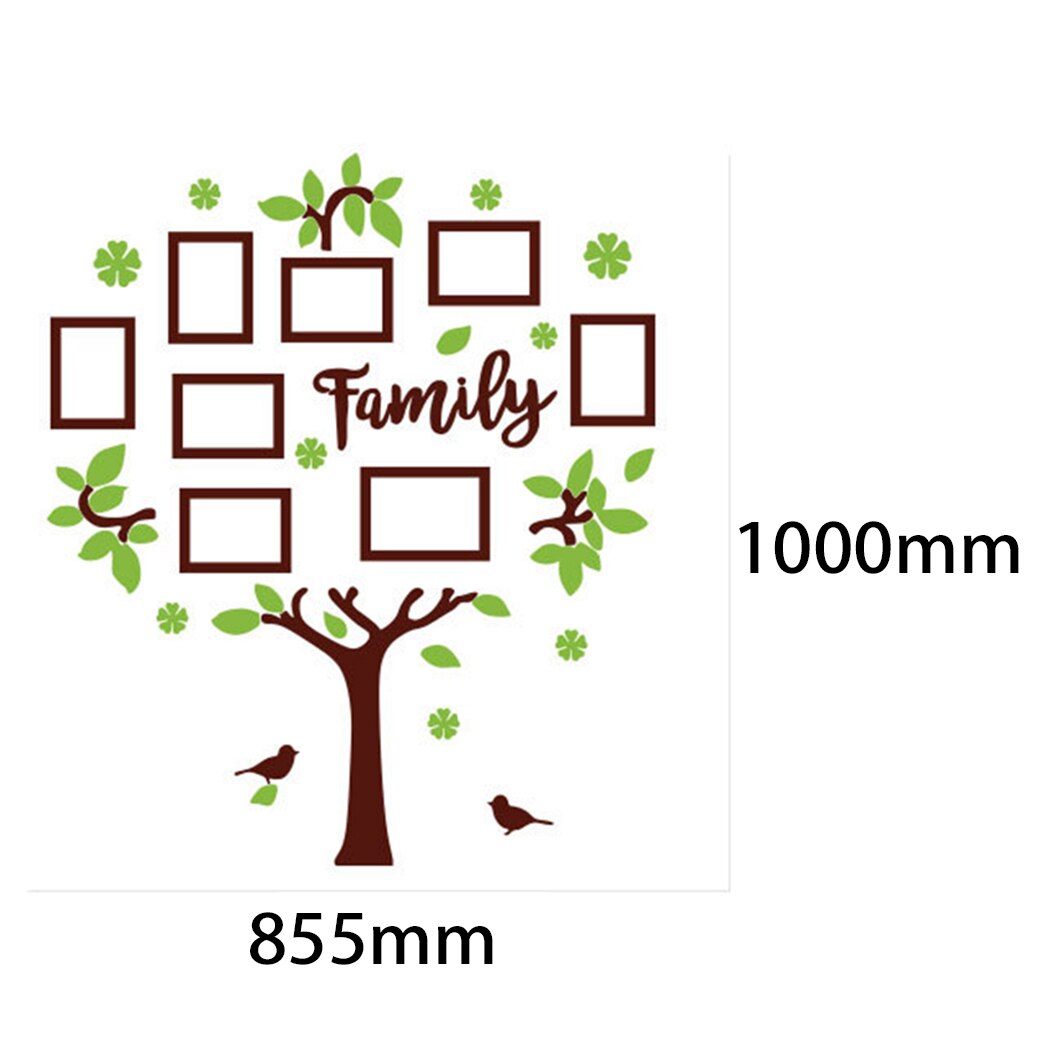 DIY Family Tree Wall Stickers Photo Frame Picture Collage Home Decoration Acrylic Wall Decals Poster Living Room Wallpaper