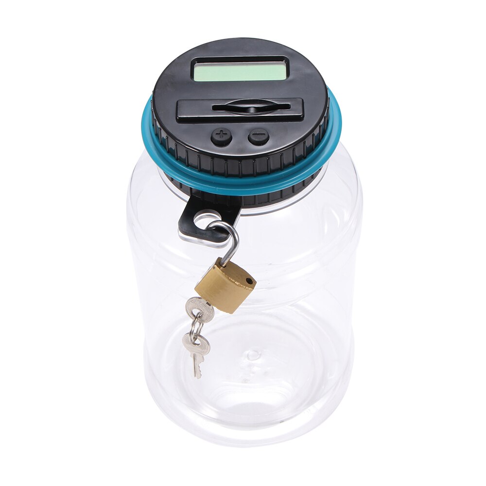 Schweinchen Bank Zähler Münze Elektronische Digital LCD Zählen Münze Krug Lagerung Kasten Münzen Lagerung Kasten Für USD Euro GBP Geld: EUR
