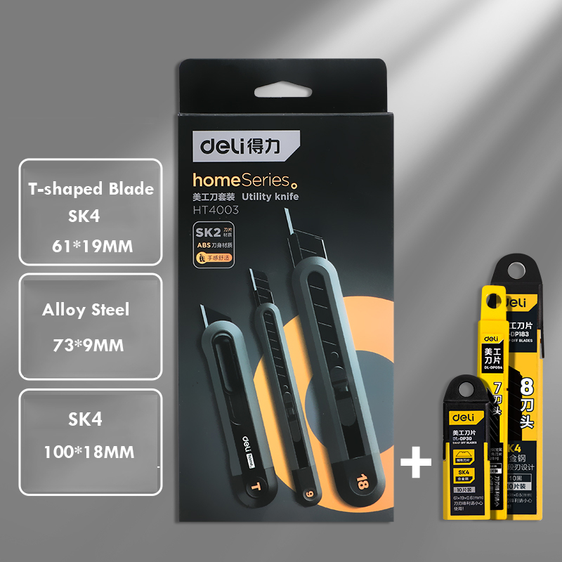 Delikatessen 3-teiliges einstellen Allzweckmesser Kunstschnitzmesser Cutter Schulbedarf Schnittwerkzeuge Tapete Briefpapier Expressversand Sicheres Messer: Grün