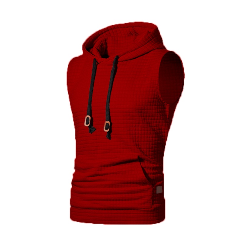 Mouwloze herenhoodies Mode Casual sweatshirt met rits en capuchon Heren bodybuilding tanktop sportief shirt vest vest gym: 4XL / Goud