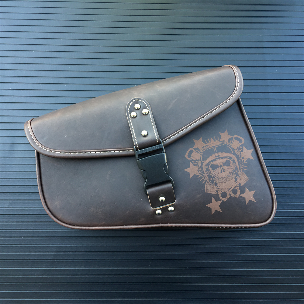 Borse da Sella Moto - Pelle PU - Impermeabile - Borsa Attrezzi Laterale - per Sportster 883 1200XL: Verde