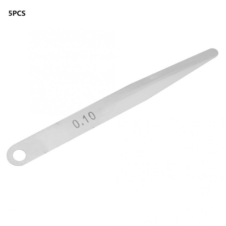 5pcs 0.1mm Thickness Feeler Gauge Metric Filler Thickness Gage Measurement Tool
