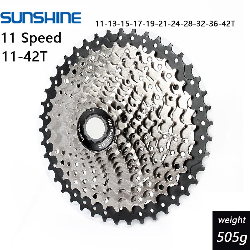 Sunshine 11 speed freewheel mtb mountainbike cykel kassette svinghjul 36/40/42/46/50t: 11 hastighed 11-42t