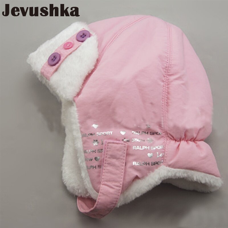 Baby Winter Hat Girls Bomber Hats Warm Fleece Lining Toddler Caps for Kids HT19012