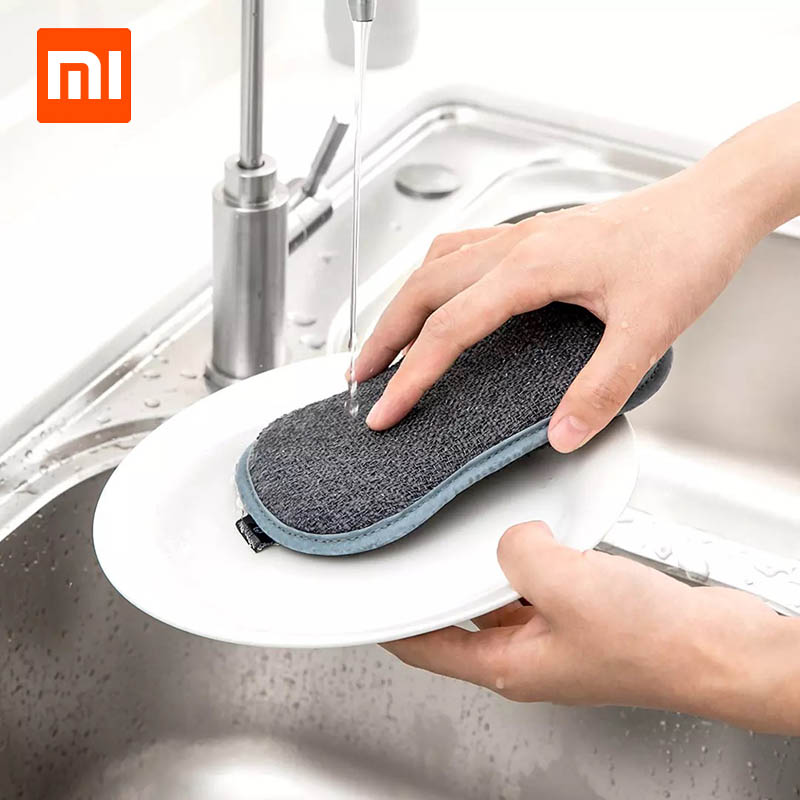 Xiaomi Youpin Dubbelzijdig Afwassen Borstel Decontaminatie Water absorptie en olie absorptie te reinigen Voor Keuken