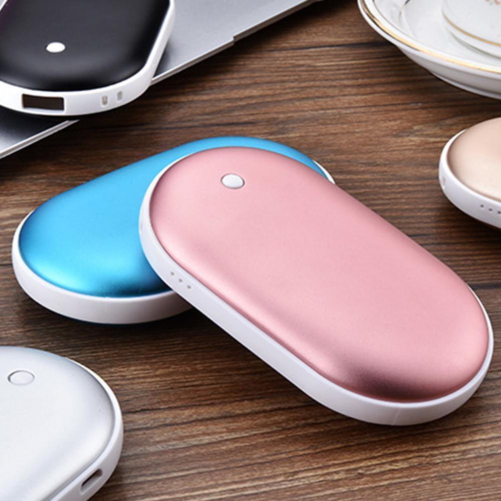 5200Mah Mini Power Bank Usb Oplaadbare Handwarmer Winter Double-Side Verwarming Pocket Powerbank Voor Xiaomi Iphone Samsung