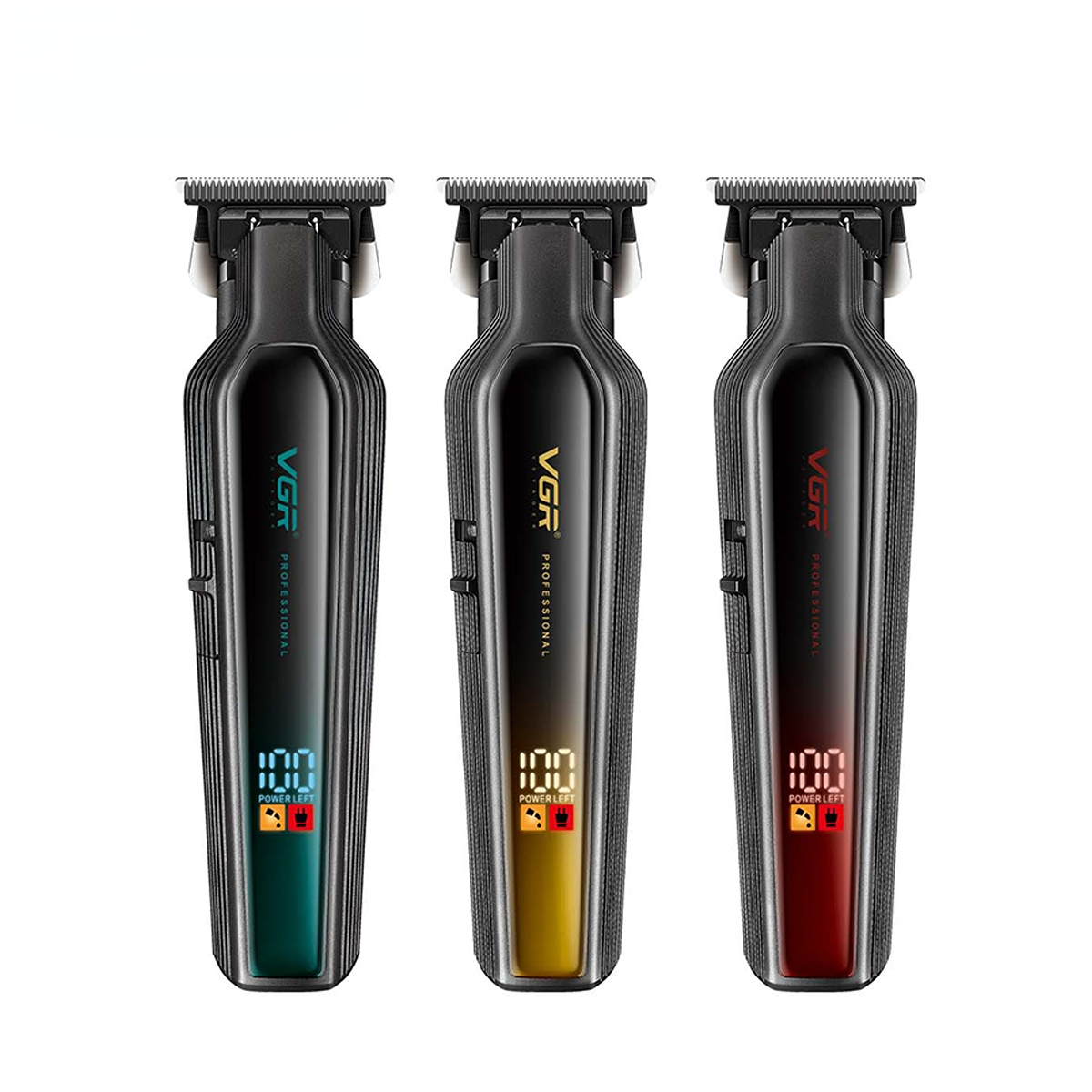 VGR Cortadora maquina de cortar cabello de pelo Cortadora Recargable Máquina cortadora de pelo de corte de pelo maquina cortar pelo Sin cable Barbero Pantalla digital Cortadora de pelo para hombres V-930