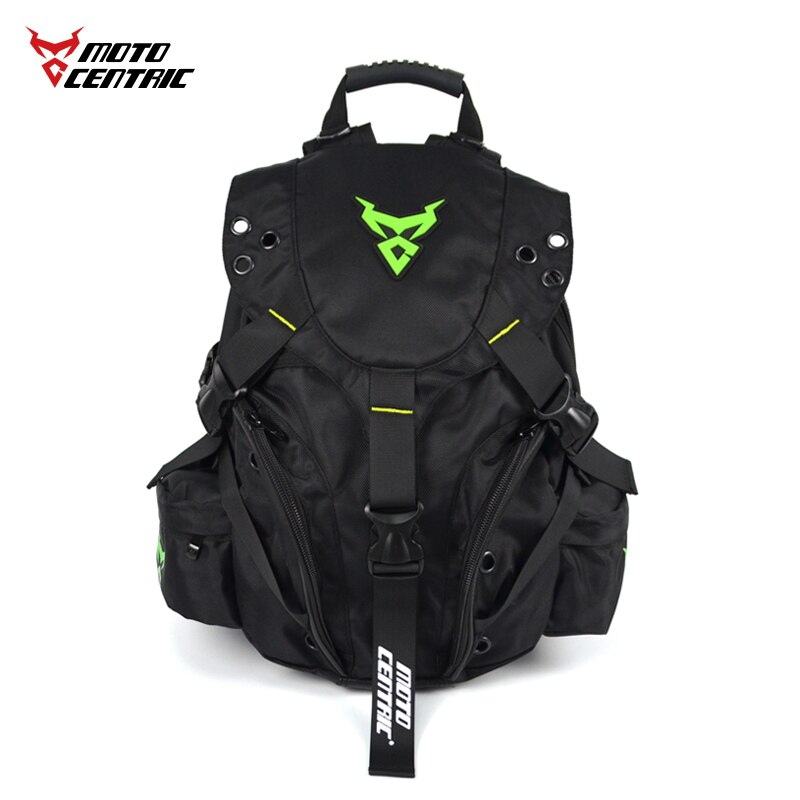 Mochila impermeable para motocicleta para hombre, bolsa de equipaje de viaje para Moto, magnética, color negro