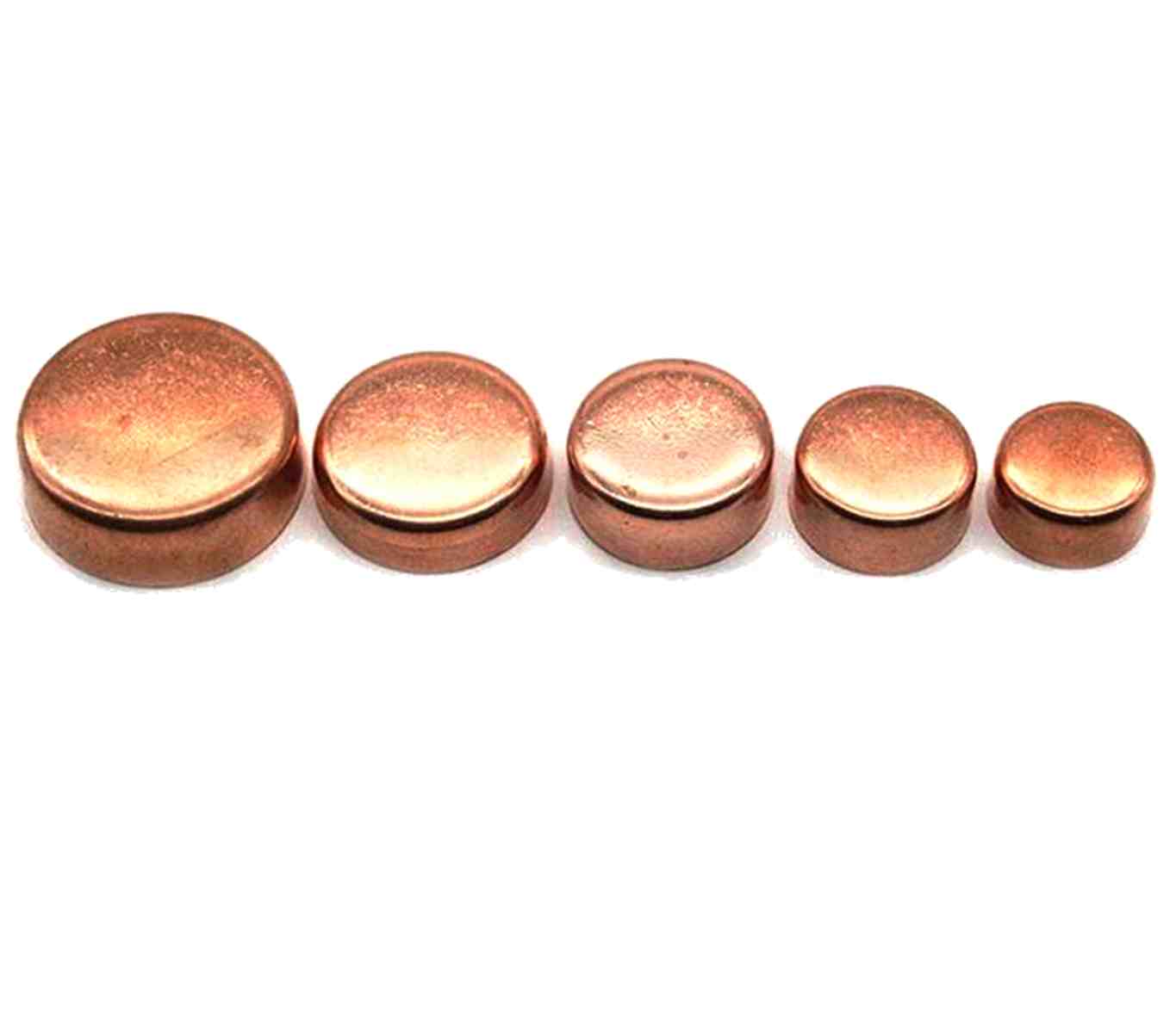 3/8 " 1/2 " 10/12/14/16/19/22/25/28/32/35/38/50/54mm eindkap koperen stop eindtoevoerbuisfitting koelgas water olie