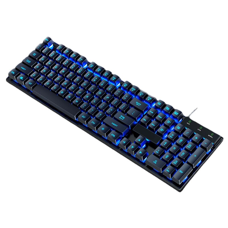 PC Gamer 104 Key Tea Green Black Red Switch Ergonomic Linear Alternate Action Shaft Backlit USB Wired Gaming Mechanical