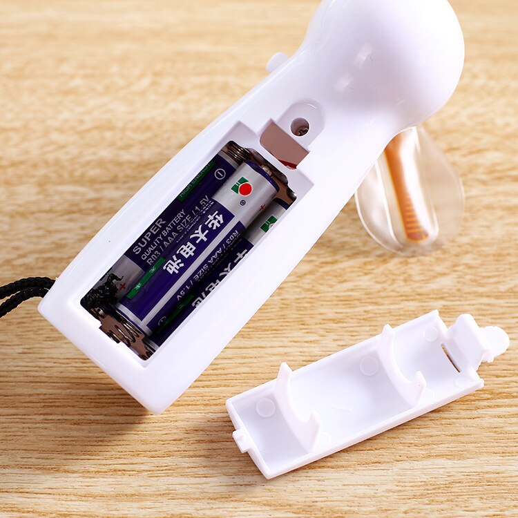Einzigartige Handheld USB-LED Liebe Muster Mini Fan Super Stumm Batterie Betrieben Kühl Desktop Mini Fan für Reise Büro verwenden