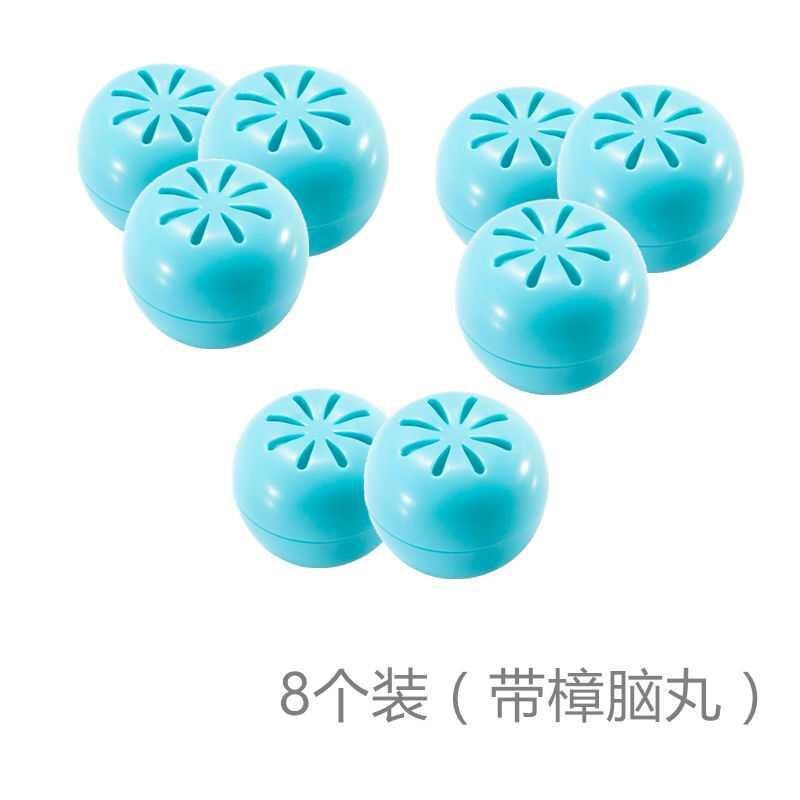 Mottenballen Vochtbestendige Mot-Proof Meeldauw-Proof Muggenspray Sanitaire Bal Kleding-Geur Verwijderen Doos: 8 blue mothballs