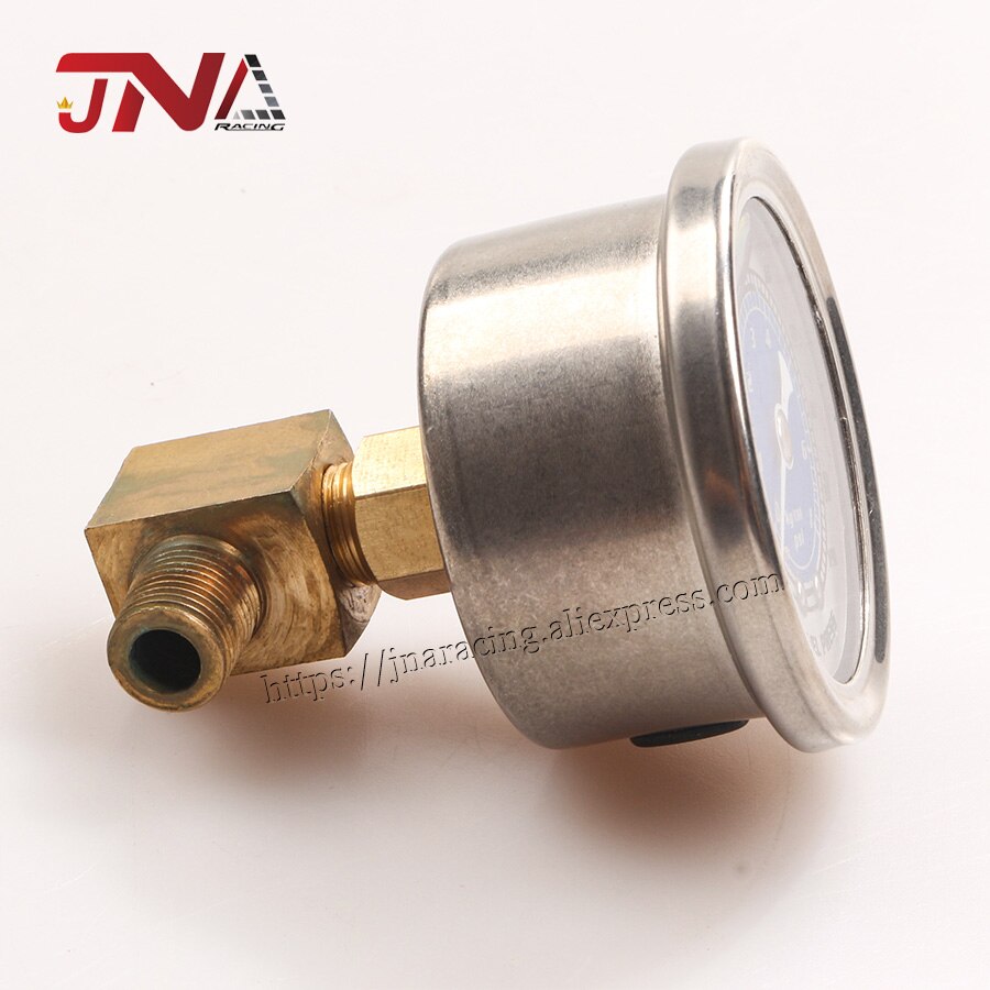 Universal Oil Pressure Gauge Liquid Filled Gauge Aluminum Fuel Pressure Gauge