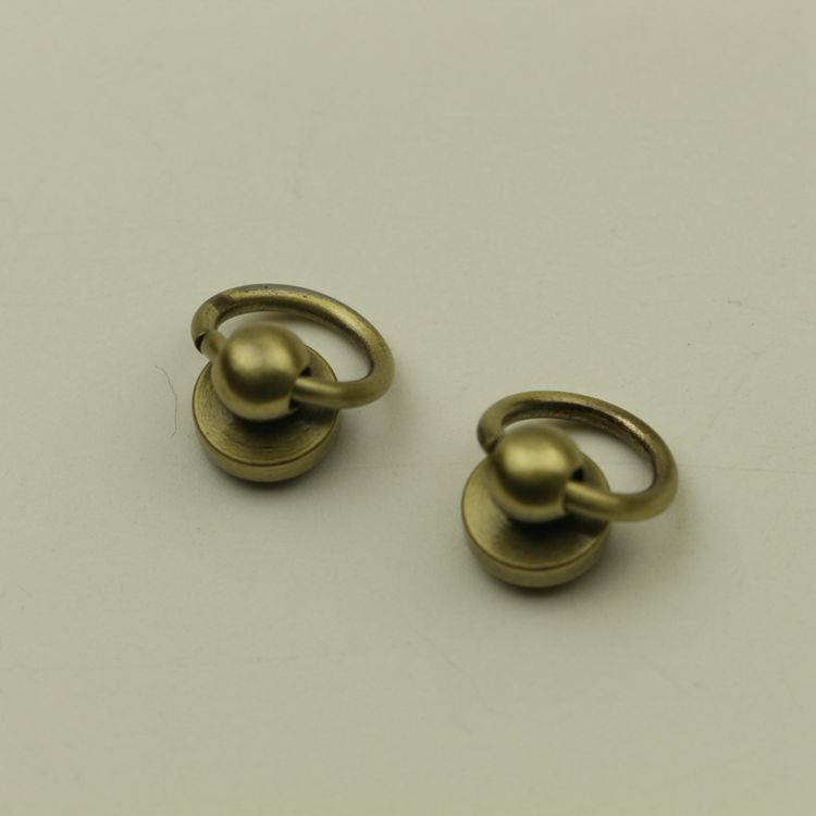 20 st metallnit handväska ring nippel nagel telefonbox nit sömnad kläder läder skor gör det själv handgjorda konst ring anslutning nit: Brons / 9mm