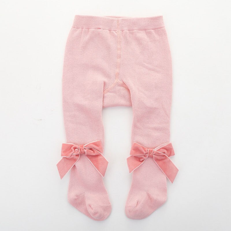 Mallas para niña de 0 a 24 meses, lazos grandes, medias de algodón suave para bebé, invierno y otoño, medias para niña pequeña