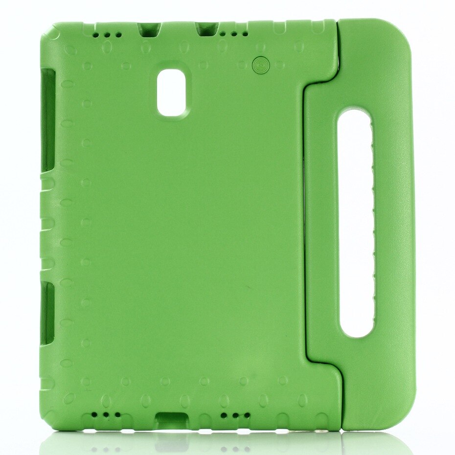 Capa de eva resistente a impacto para crianças, capa de segurança não tóxica para samsung galaxy tab a a2 10.5 polegadas 2018 sm t590 t595 t597 com suporte corpo inteiro: Verde