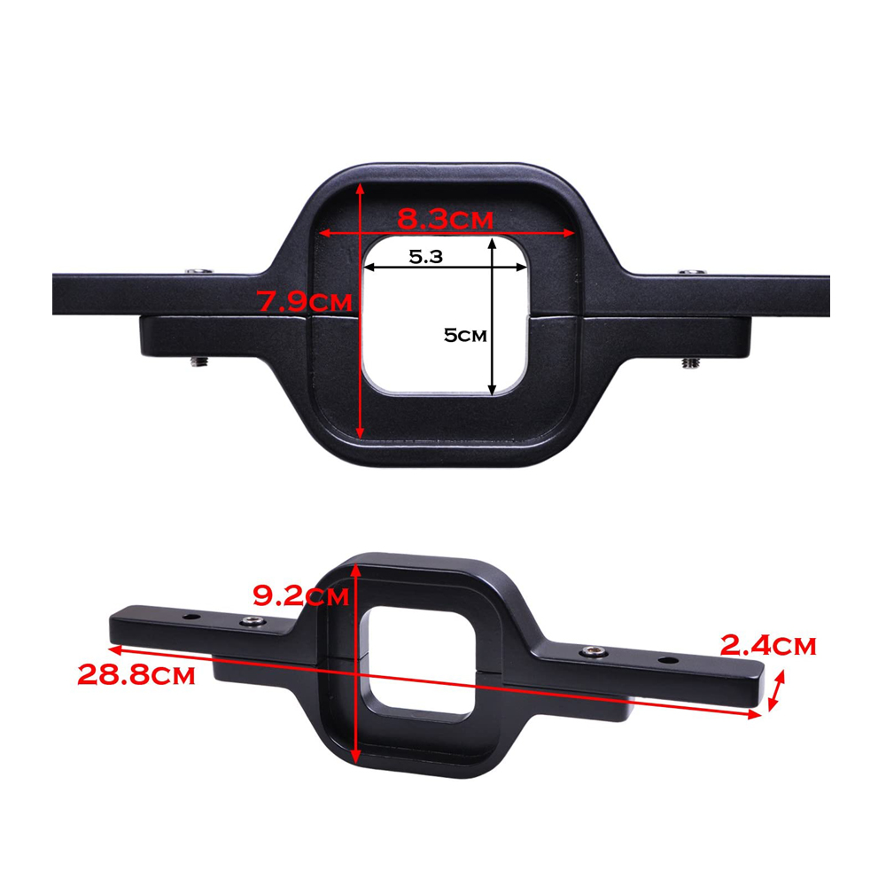 Universal Car Truck SUV Trailer Tow Hitch Mounting Bracket Holder Towing Bar Tube Light Clamp